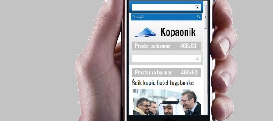 Portal Kopaonik.rs na mobilnim uređajima