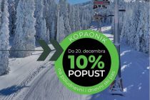 10% popusta na ski pass, otvorena žičara Pančić